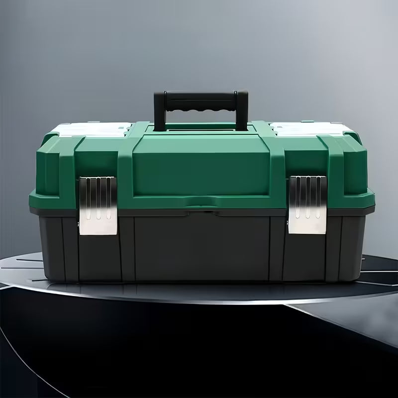 Large Plastic Tool Box Organizer | Multi-Layer Portable Storage Box for Tools & Small Parts