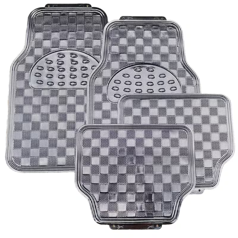 [Four-Piece Foot Mats] Square Aluminum Foil Foot Mats, Four-Piece Set, Suitable For All Seasons, Universal For All Weather