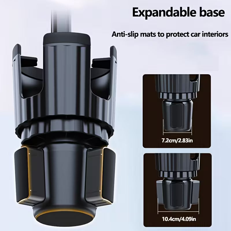 Car Cup Holder Cell Phone/Tablet Holder Multi-functional Car Cell Phone Holder 3in 1 LARGE