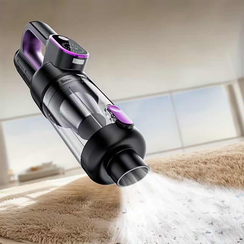 Cordless Handheld Vacuum with Brushless Motor, Powerful 16000pa Suction, LED Light, Blow/Suction Dual Mode, Multi-Nozzle,