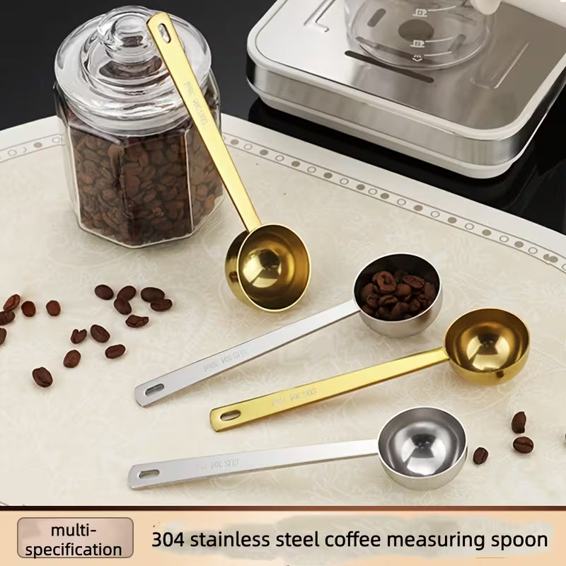 304 Stainless Steel Measuring Spoon, Commercial Use, Suitable for Spices, Milk Powder & Coffee, Gram Scale Markings