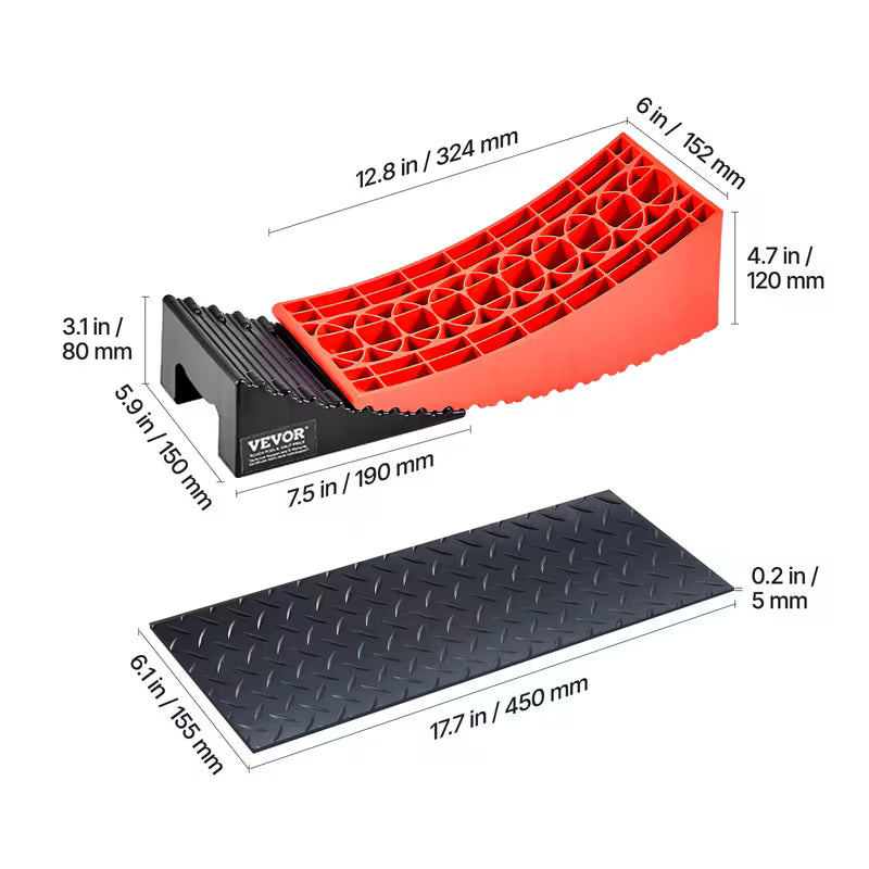 Camper Levelers 2 Packs RV Leveling Blocks 8818.5 lbs 4" Leveling Height