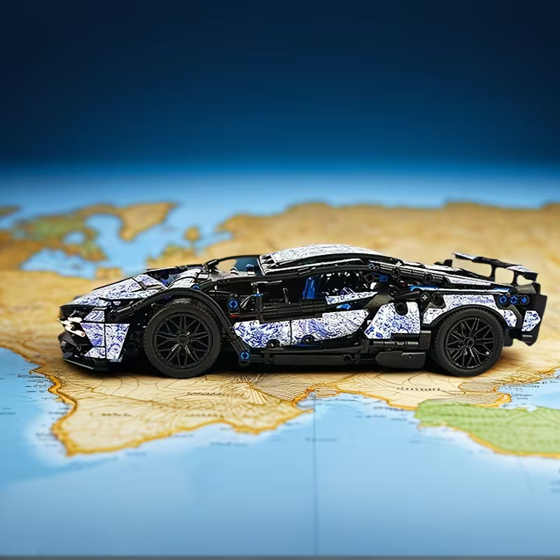 6+ STEM Sports Car Building Blocks Toy  Birthday Halloween Christmas Gift Selection