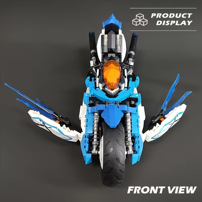 Advanced Plastic Motorcycle Building Kit 1230+pcs