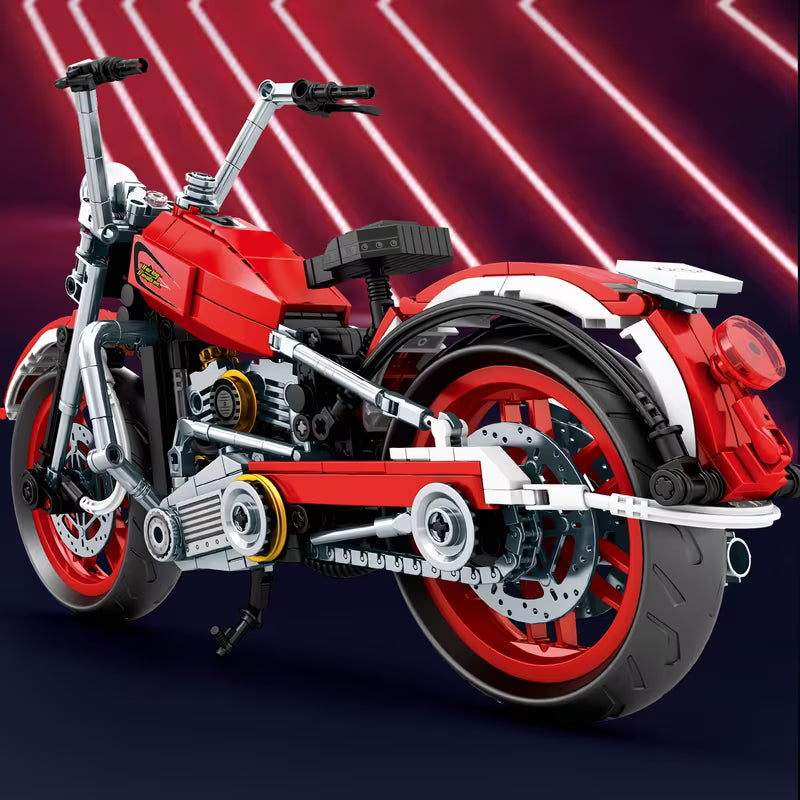 Classic Motorcycle Building Blocks Set Motorbike Model Kits Bricks Gifts