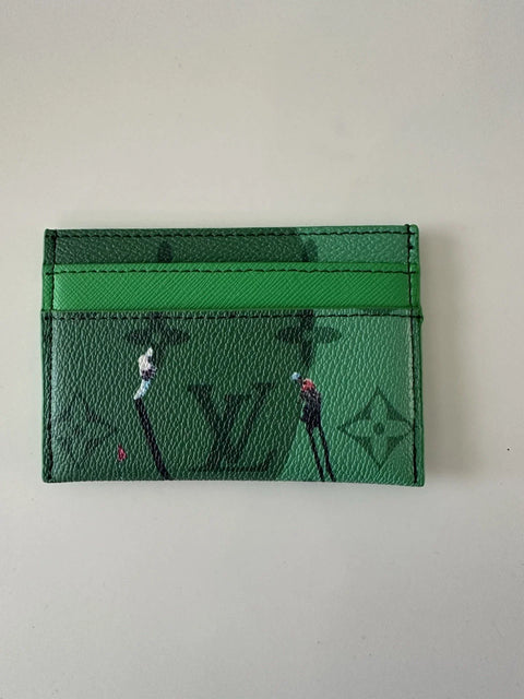 “Premium Leather Double Card Holder – Slim Luxury Wallet for Everyday Carry”