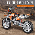 WOMA Building Blocks Off-Road Motorcycle Model Boys' Puzzle Assembly Toy Desktop Decoration Ornament Birthday Holiday Gift