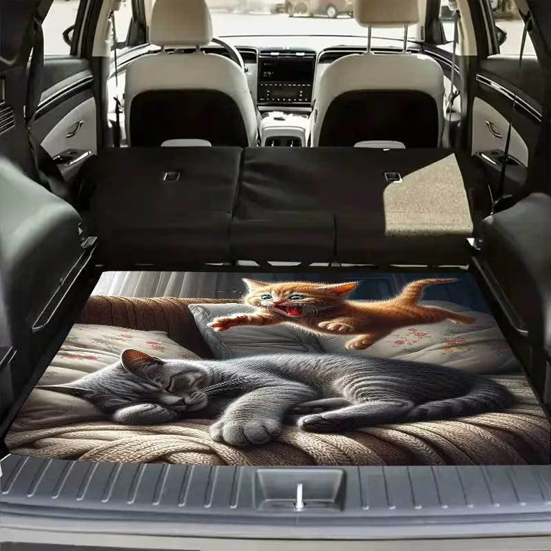 1 Pet-Friendly Car Trunk Pad • Comfortable Soft • Easy to Clean • Durable Material • Travel Essential