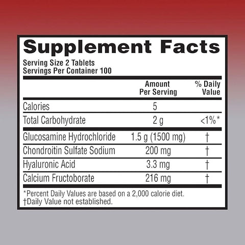 Advanced Joint Support Supplement – Glucosamine & Chondroitin Formula for Mobility & Flexibility (200 Tablets)