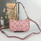 COACH Teri Shoulder Bag In signature canvas/Gold/Powder Pink