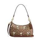 COACH x Peanuts Teri Shoulder Bag Tan Brown Snoopy