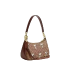 COACH x Peanuts Teri Shoulder Bag Tan Brown Snoopy