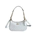 COACH Teri 2Way Shoulder Bag Signature Canvas White