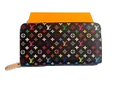 LOUIS VUITTON Monogram Multicolor Takashi Murakami Zippy Long Wallet- Black