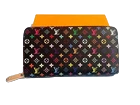LOUIS VUITTON Monogram Multicolor Takashi Murakami Zippy Long Wallet- Black