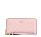 NWT Coach Accordion Long Zip Around Wallet In Signature Canvas Leather CW778