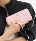 NWT Coach Accordion Long Zip Around Wallet In Signature Canvas Leather CW778