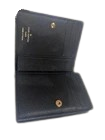 Louis Vuitton Claire Wallet Compact Leather Black Monogram Used