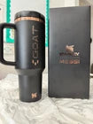 STANLEY x Messi Quencher Pro Tour Flip Straw Tumbler 40oz GOAT Black Limited