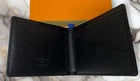 Louis Vuitton Damier Graphite Multiple Wallet Black Leather Bifold Men Auth