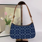 Coach CAF82 Denim/Natural Teri Shoulder Bag Signature Denim Outlet Free Shipping