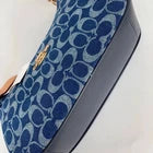 Coach CAF82 Denim/Natural Teri Shoulder Bag Signature Denim Outlet Free Shipping