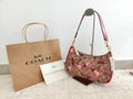 Model CY694 Teri Shoulder In Signature Canvas With Cherry Print CY694