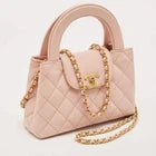 Chanel Kelly Nano Pink Quilted Leather Shopper Bag