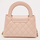 Chanel Kelly Nano Pink Quilted Leather Shopper Bag