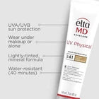 EltaMD UV Physical Tinted Sunscreen SPF 41 (3oz) – 100% Mineral