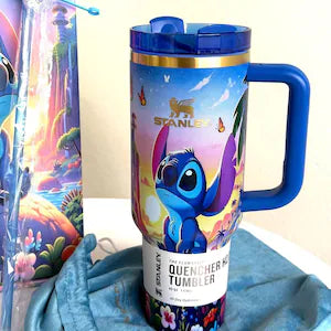 Limited Edition Blue Hearts 40oz Insulated Tumbler with Box
