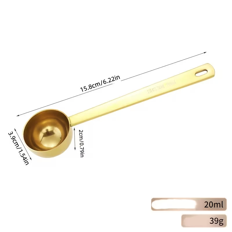 304 Stainless Steel Measuring Spoon, Commercial Use, Suitable for Spices, Milk Powder & Coffee, Gram Scale Markings