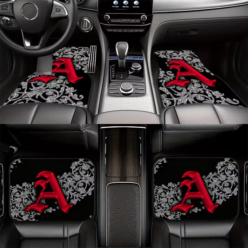 Car Mats - 4pcs Set Design - Durable Carpet-style Mats Suitable for Saloon Cars, SUVs and Trucks - Year-round Protection for Your Vehicle's Interior