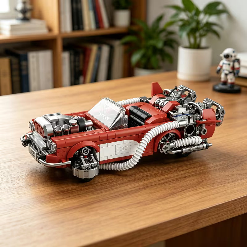 1017PCS Cyberpunk Sports Car Building Blocks Ideal Gift for Labor Day And Halloween Holiday Gifting, Hobby Enthusiast Ornament