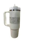 Limited Stanley Quencher H2.0 FlowState Tumbler 30oz. Cream Tonal White