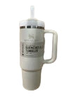 Limited Stanley Quencher H2.0 FlowState Tumbler 30oz. Cream Tonal White