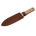 Garden Digging Knife with Leather Sheath, Multipurpose Gardening Tool for Weeding, Pruning & Planting, Hori Hori Knife