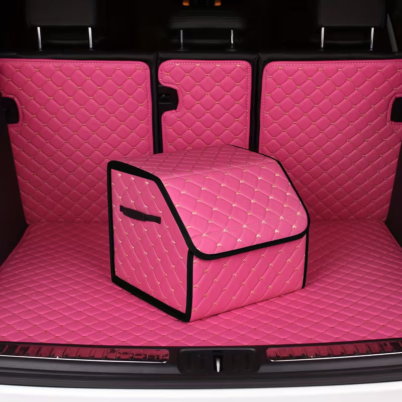 Car Trunk Organizer Box, Trunk Storage Box, Car Storage Box, Multiuse Tools Storage Bag for Tidying And Emergency Storage for Women Lady Heart-Shaped