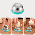 Stainless Steel Heavy-Duty Egg Piercer with Stable Base, Quick & Easy Boiled Egg Peeling, Prevents Cracking